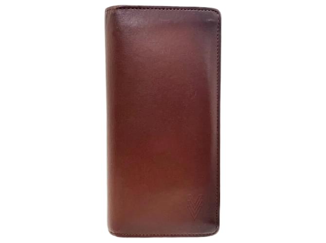 Louis Vuitton Ombre Portefeuille Brazza Long Wallet Brown Leather  ref.1981002