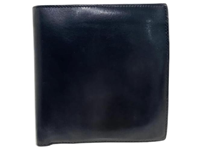 Hermès Hermes Bi-fold Leather Wallet in Black  ref.1981003