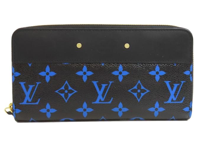 Louis Vuitton M67235 Zippy Wallet Black Blue Patent leather  ref.1981106
