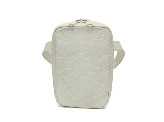 Louis Vuitton Monogram Empreinte Utility Side Bag White Cloth  ref.1981193