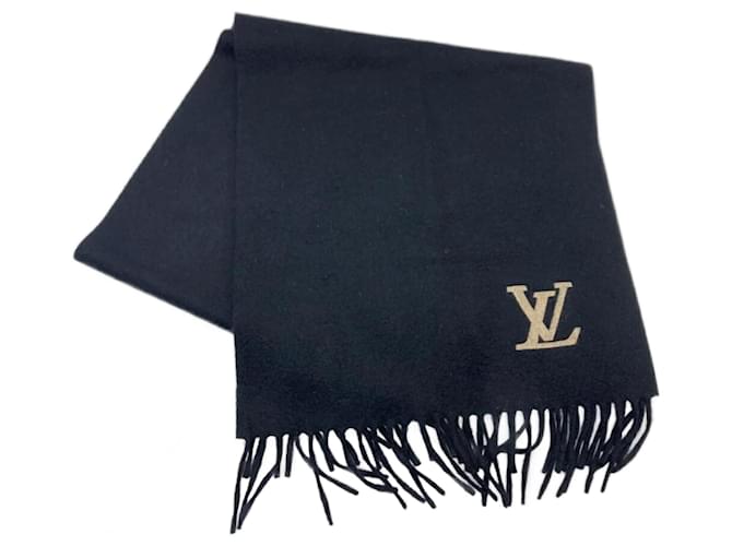 Louis Vuitton Black Cashmere Stole  ref.1981693