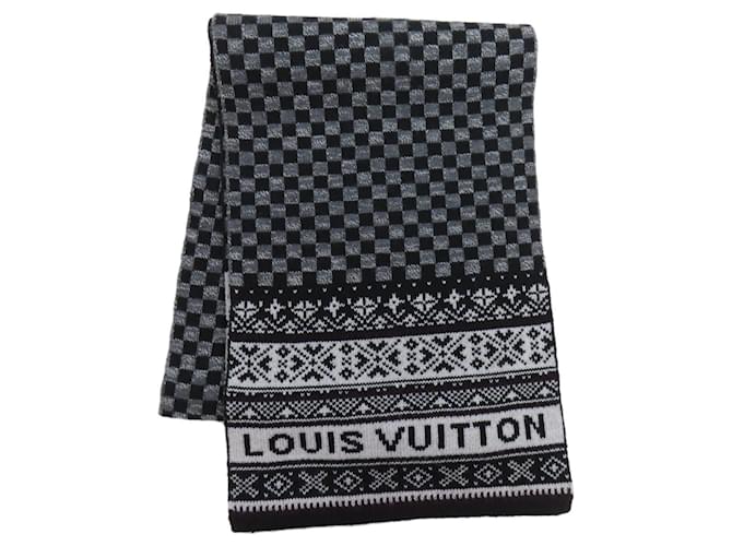 Louis Vuitton Wool Stole Scarf Black  ref.1981726