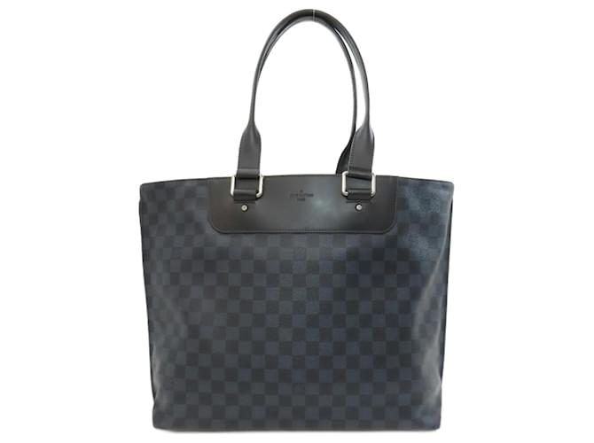 Louis Vuitton N41397 Cabas Voyage Tote Bag Blue Navy blue Cloth  ref.1981739