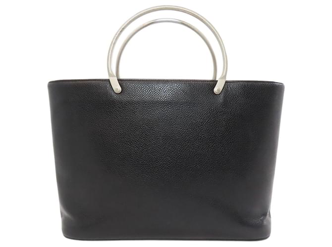 Timeless Chanel Coco Mark Handbag Black Leather  ref.1981893