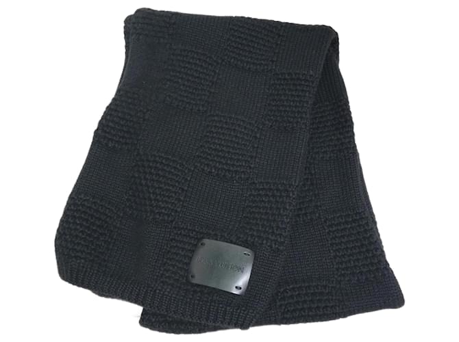 Louis Vuitton Black Wool Stole  ref.1981937