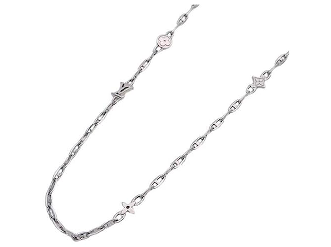 Louis Vuitton Men's LV Speed Silver Necklace Silvery  ref.1982254