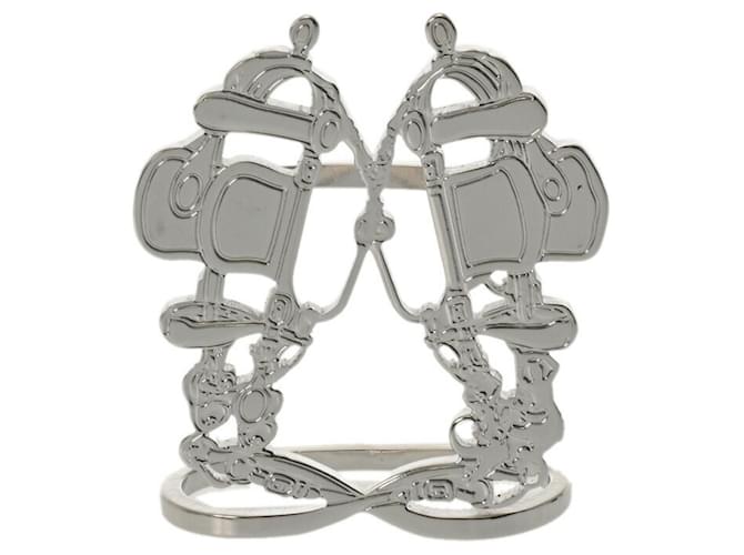 Hermès Hermes Scarf Ring 70 Brides de Gala Silvery  ref.1982343