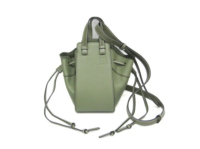 Bolsa mini Hammock com cordão Loewe Verde