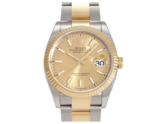 Rolex Datejust 36 Champagne Dial Wristwatch  ref.1982616