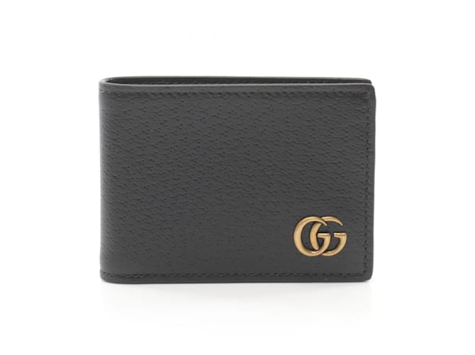 Gucci GG Marmont Bi-fold Wallet Black Leather  ref.1983006
