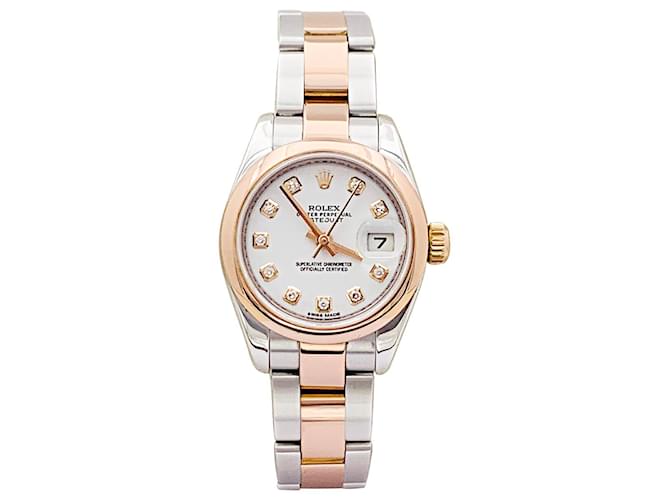 Rolex watch, 'Oyster Perpetual Datejust', rose gold, steel, diamonds. Pink gold  ref.1983830