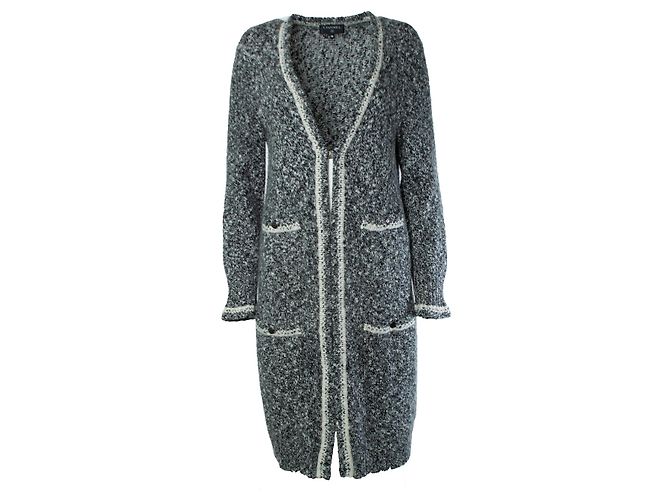 Chanel, Kaschmir-Cardigan in Grau