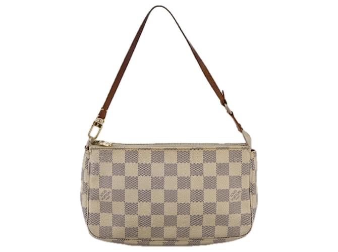 Pochette Accessoire Louis Vuitton Branco Lona  ref.1984142