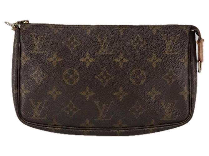 Louis Vuitton Pochette Accessoire Brown Cloth  ref.1984244