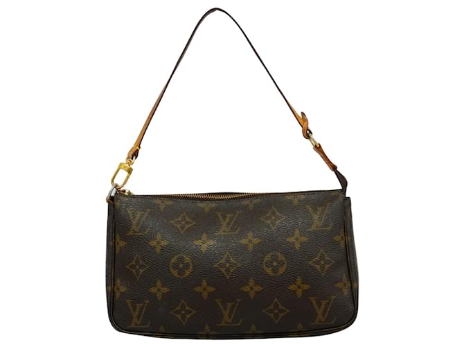 Louis Vuitton Pochette Accessoire Brown Cloth  ref.1984414
