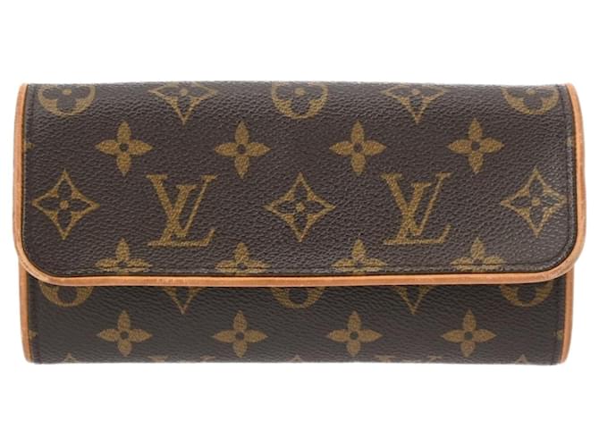 Louis Vuitton Pochette Twin Brown Cloth  ref.1984418