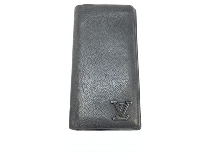 Louis Vuitton Brazza Wallet Black Leather  ref.1984588