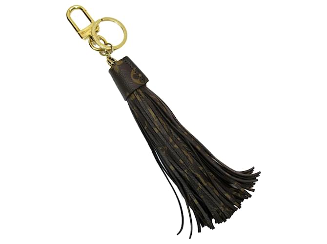 Louis Vuitton Keyring Brown Cloth  ref.1984777