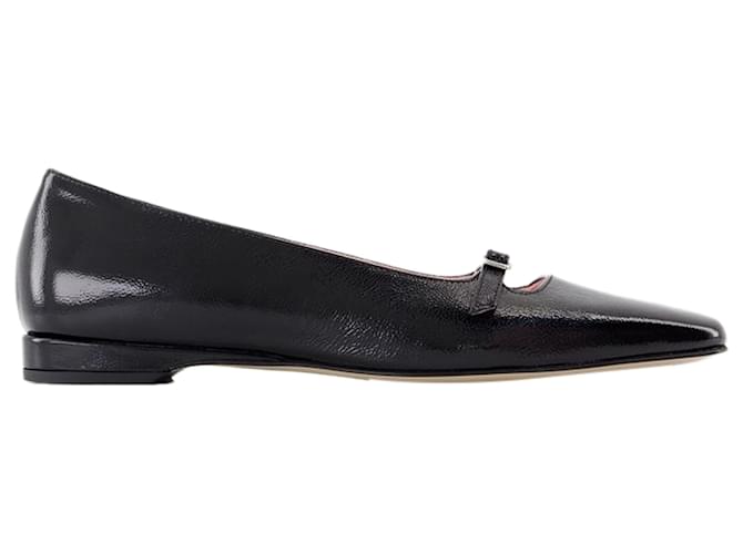 Autre Marque Emilie Ballerinas - Carel - Leather - Black Pony-style calfskin  ref.1984972