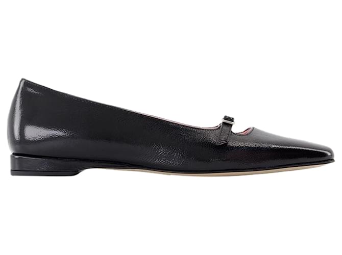 Autre Marque Emilie Ballerinas - Carel - Leather - Black Pony-style calfskin  ref.1984983