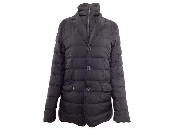 Herno Legend Down Blazer with Removable Bib in Black Polyamide