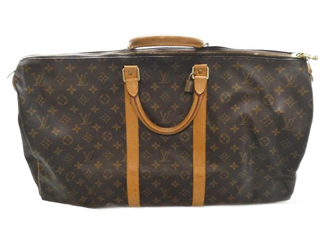 Abbesses sac de voyage louis vuitton keepall 55 monogram Marron