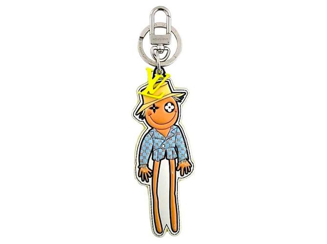 Louis Vuitton Charm Portocle Keyring Brown White Blue Orange Yellow Monogram Leather  ref.1986011