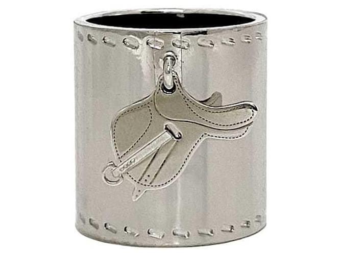 Ring Hermès Anneau de foulard en argent Hermes Métal Argenté  ref.1986112