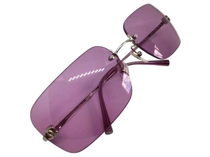Occhiali da sole Chanel CC Logo Viola Rosa 4017 Porpora