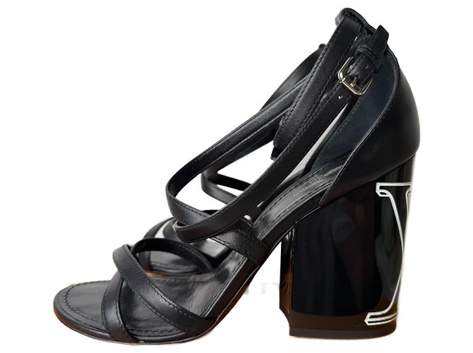 Louis Vuitton High Heels Sandalen Schwarz