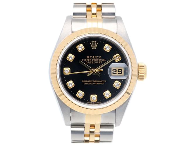 Rolex Datejust Oyster Perpetual Watch Silvery Golden  ref.1986565