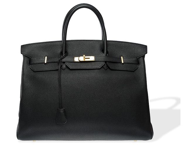 Hermès Bolso HERMES Birkin 40 en Cuero Negro - 102347