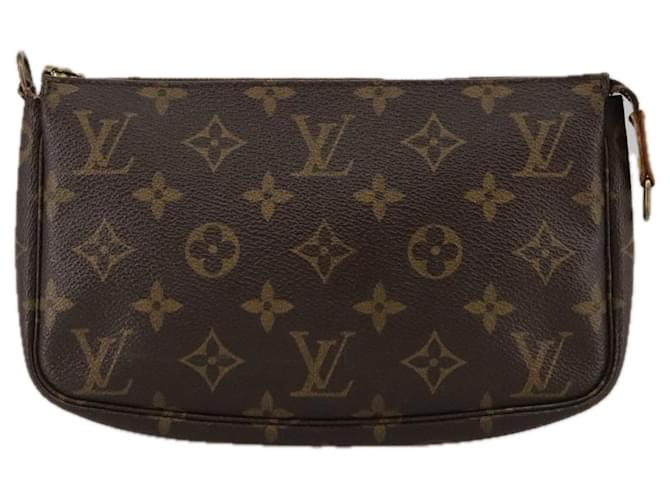 Louis Vuitton Pochette Accessoire Marrom Lona  ref.1986779