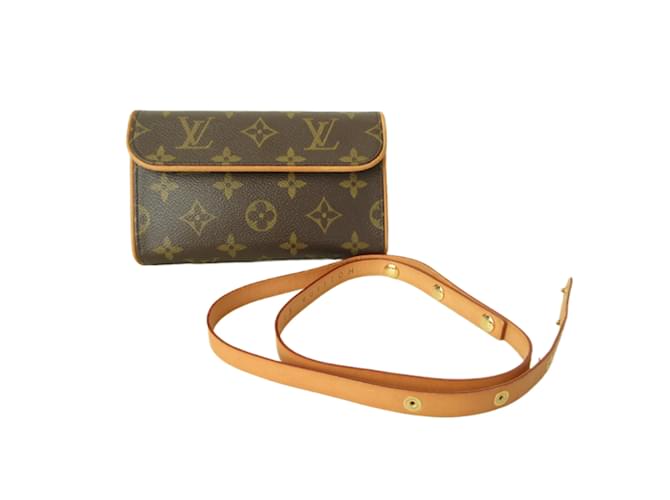 Pochete Florentine Monogram da Louis Vuitton Bolsa de Cintura Marrom  ref.1986895