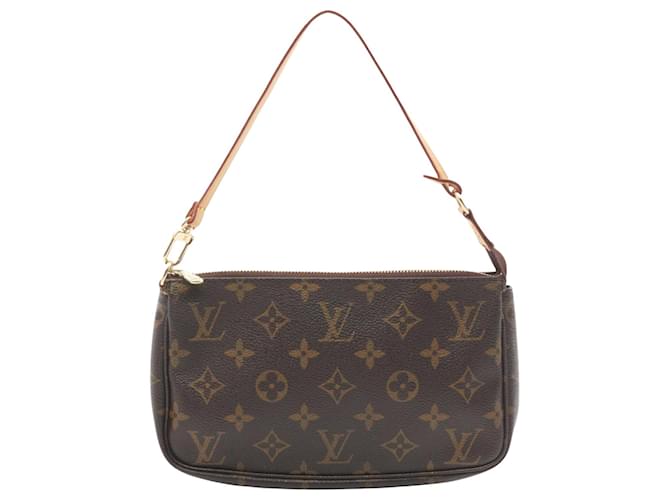 Louis Vuitton Pochette Accessoire Brown Cloth  ref.1986951