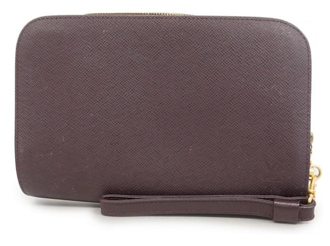 Louis Vuitton Baikal Dark red Leather  ref.1986996