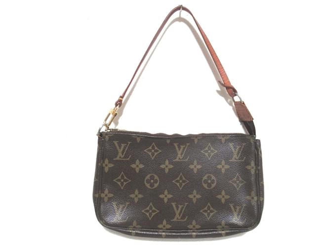 Louis Vuitton Monogram Pochette Accessory Pouch Brown  ref.1987014