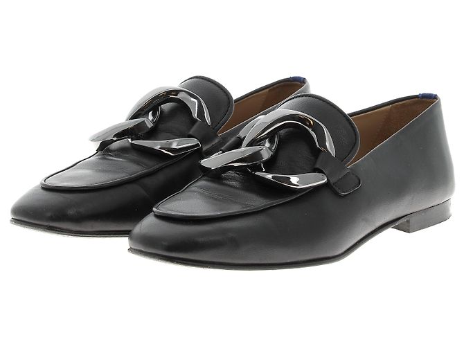 CHATELLES Flats T.EU 37 Leder Schwarz