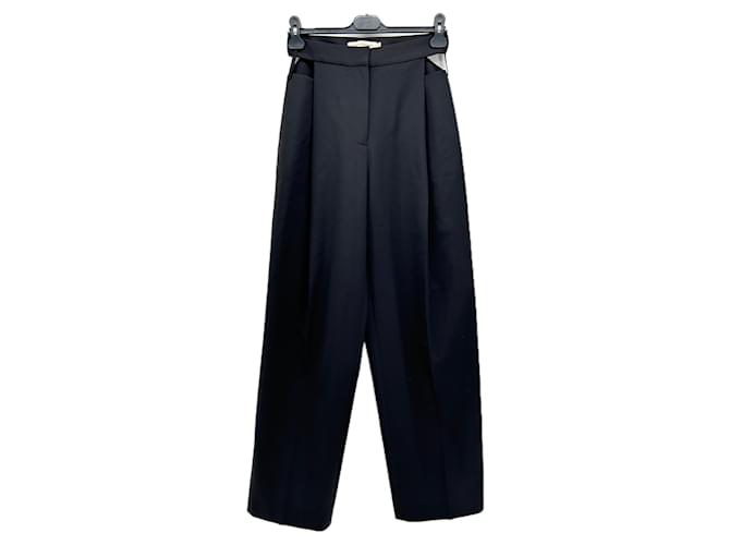 Autre Marque CAMILLA AND MARC Trousers T.FR 36 Wool Black  ref.1987192