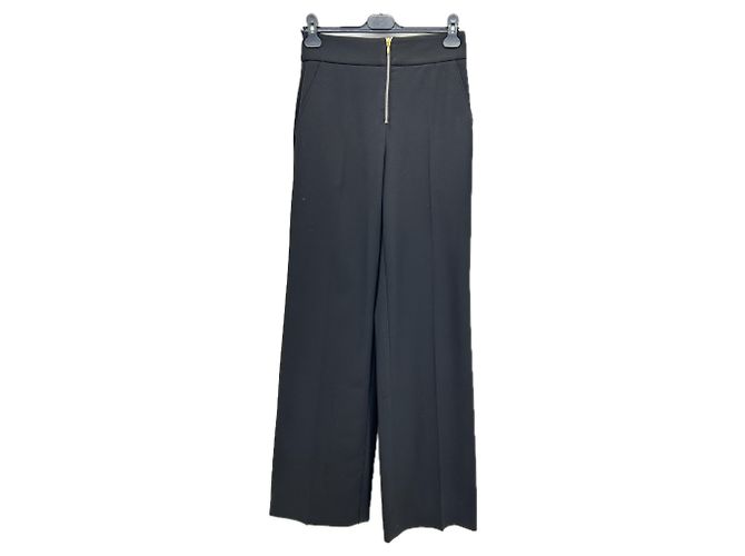 Frame Denim FRAME Hose T.US 4 Polyester Schwarz