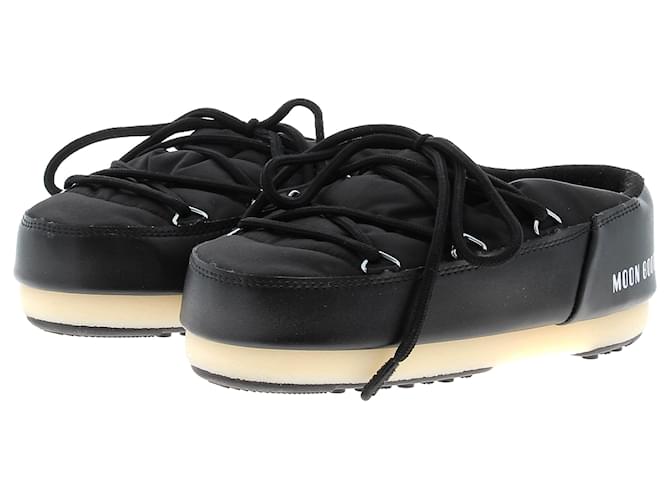 Autre Marque MOON BOOT Mules & clogs T.EU 37 Polyester Black  ref.1987316