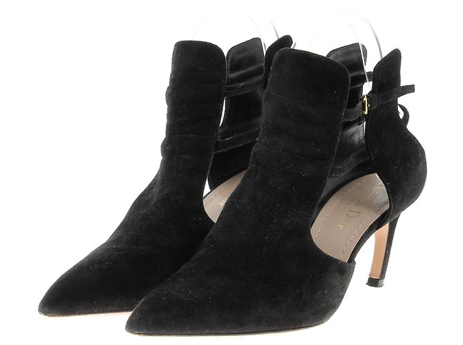 Bottines DIOR T.EU 37 Suède Noir