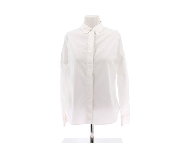 SAINT LAURENT Tops T.FR 38 Algodón Blanco