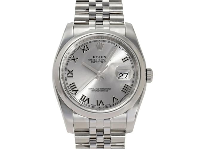 Rolex Datejust 36 116200 Grey Roman Dial Men's Watch  ref.1987684
