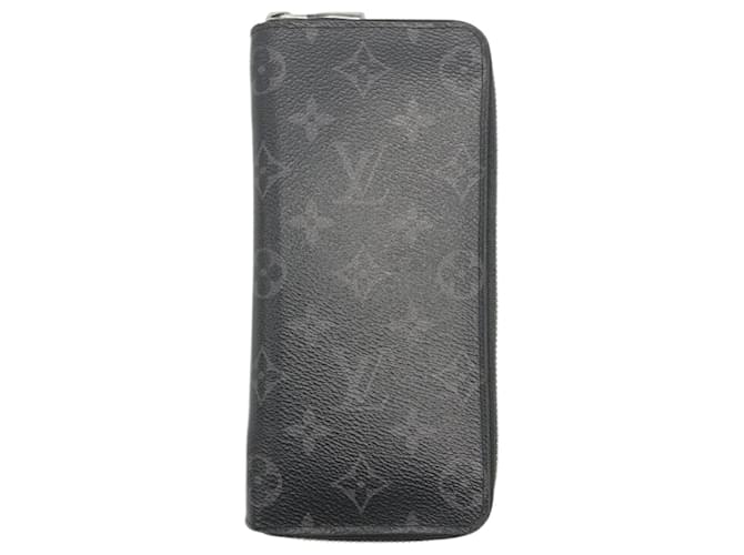 Louis Vuitton Zippy Wallet Vertical Black Cloth  ref.1987986