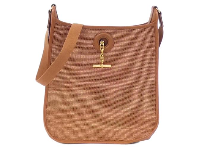 Hermès Hermes Vespa PM Shoulder Bag Leather Cloth  ref.1988552