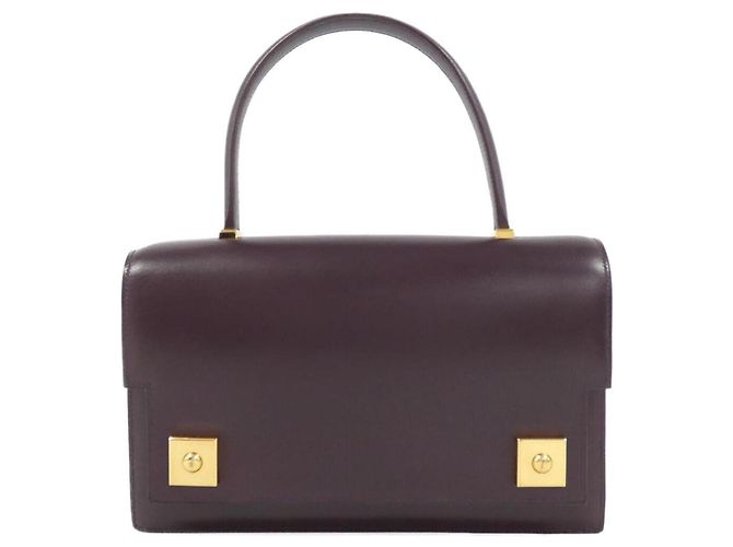 Hermès Hermes Piano Handbag in Raisin Dark red