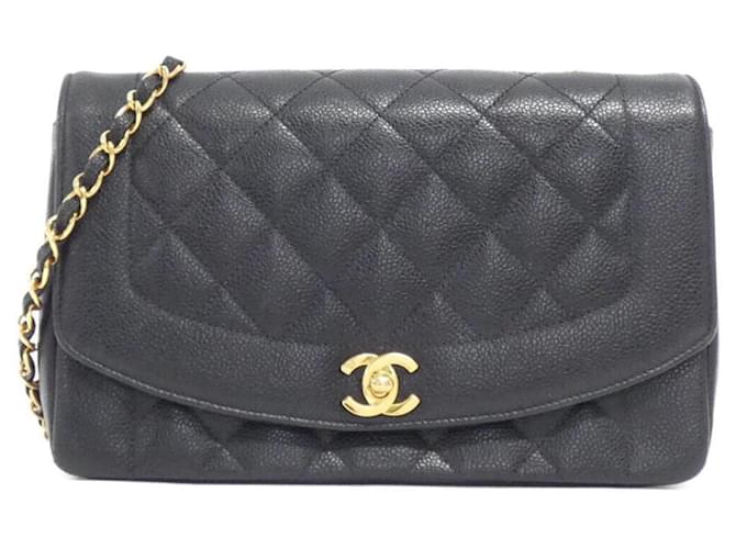 Timeless Chanel 01165 Shoulder Bag Black Leather  ref.1988890