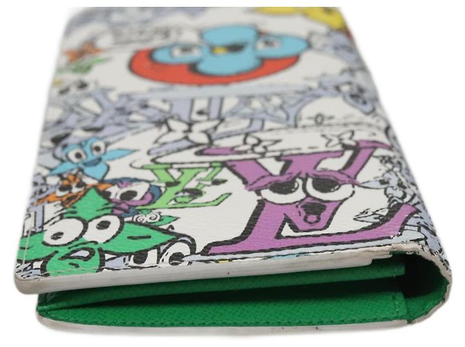 LOUIS VUITTON Monogram Comics Brazza Portefeuille NM Wallet M82011 Auth 108160 Multicolor
