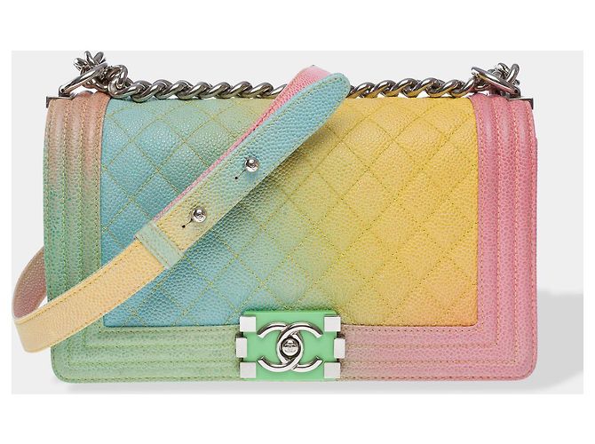 Sac CHANEL Boy en Cuir Multicolor - 102437 Multicolore